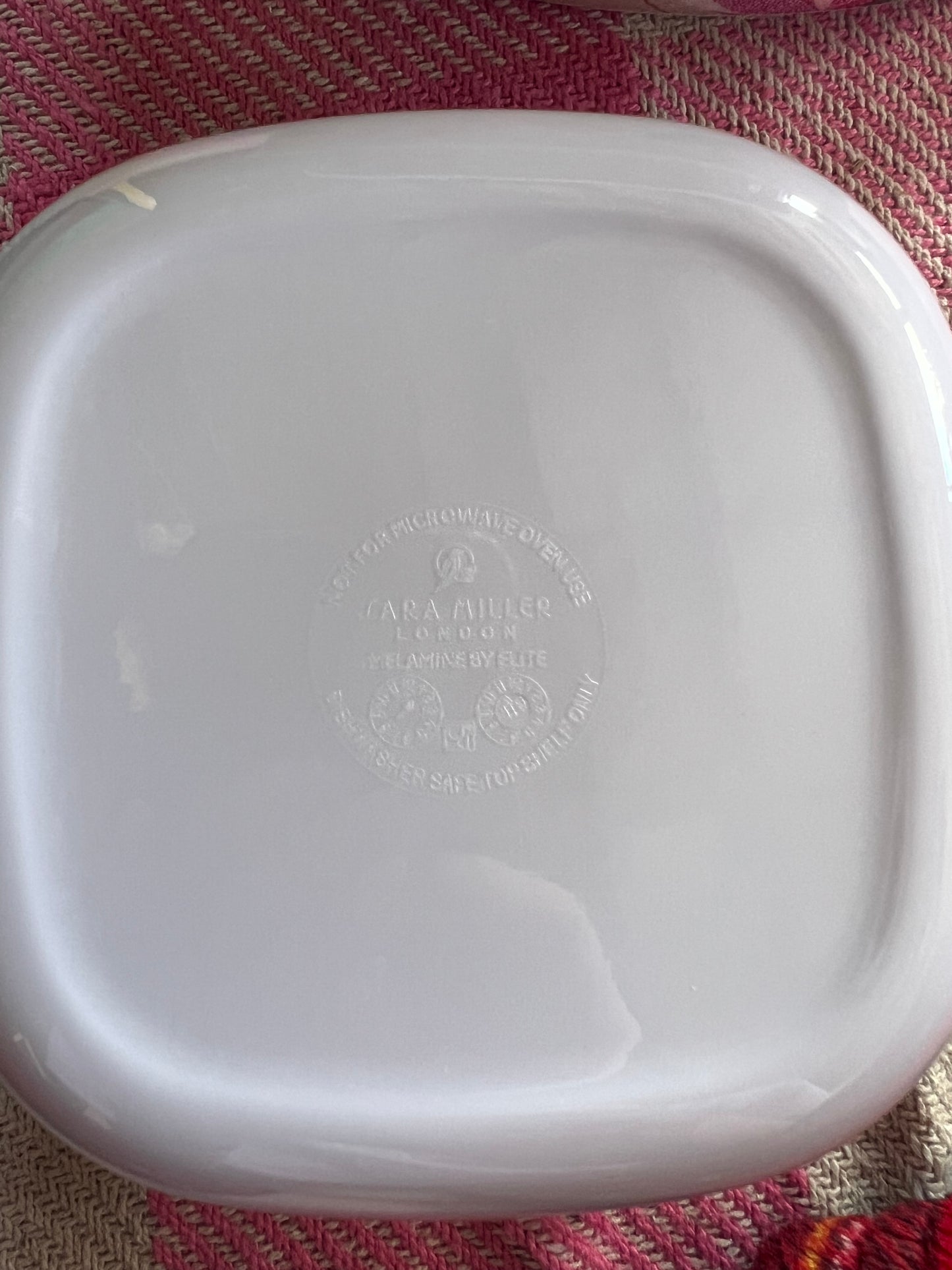 Sara Miller Melamine Set of 3 Storage Tubs