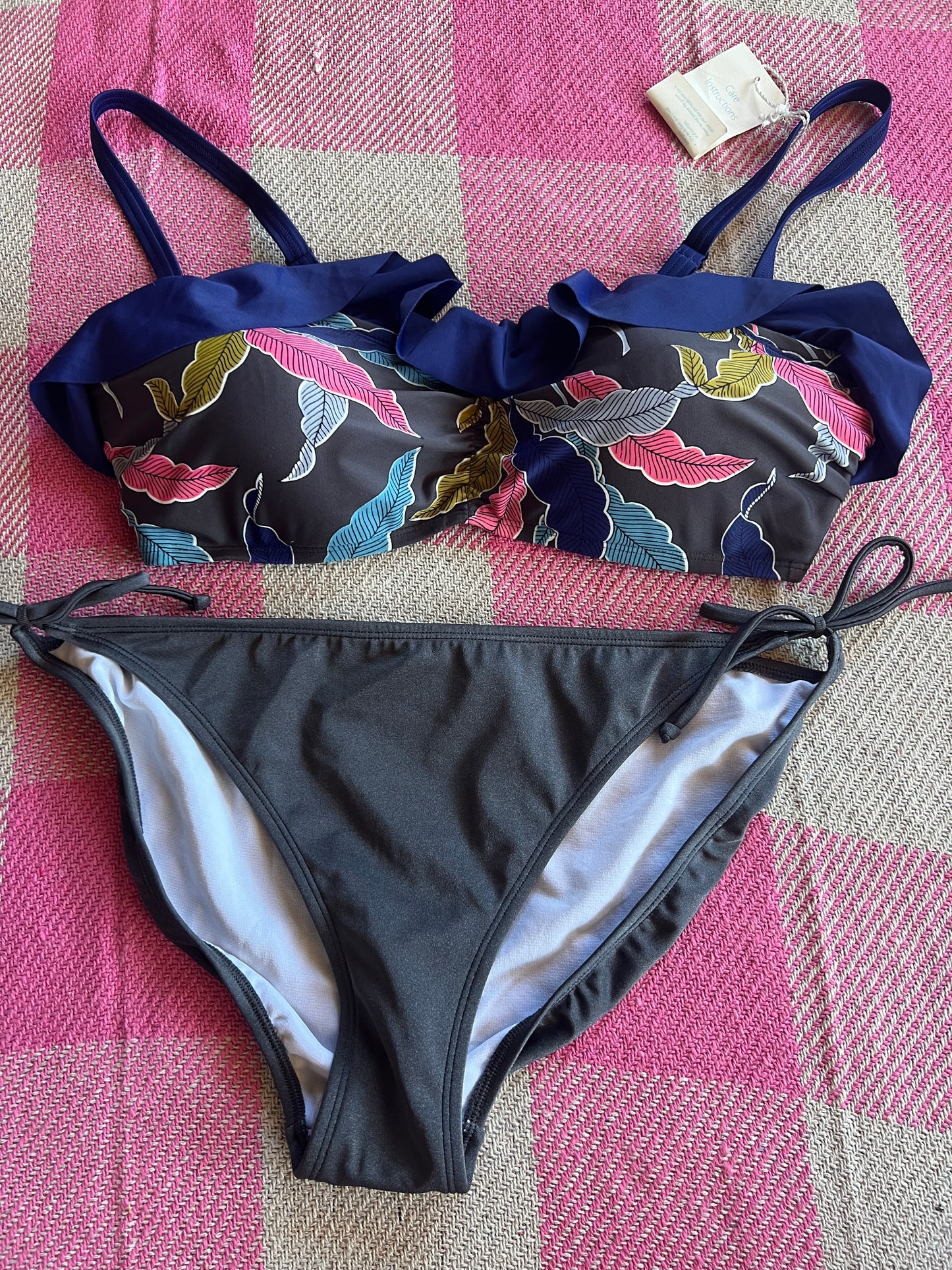 Boden Bikini Grey Floral