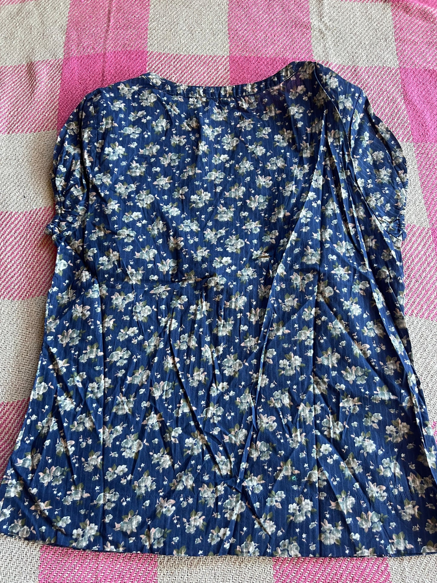 Boden Blue Floral Blouse