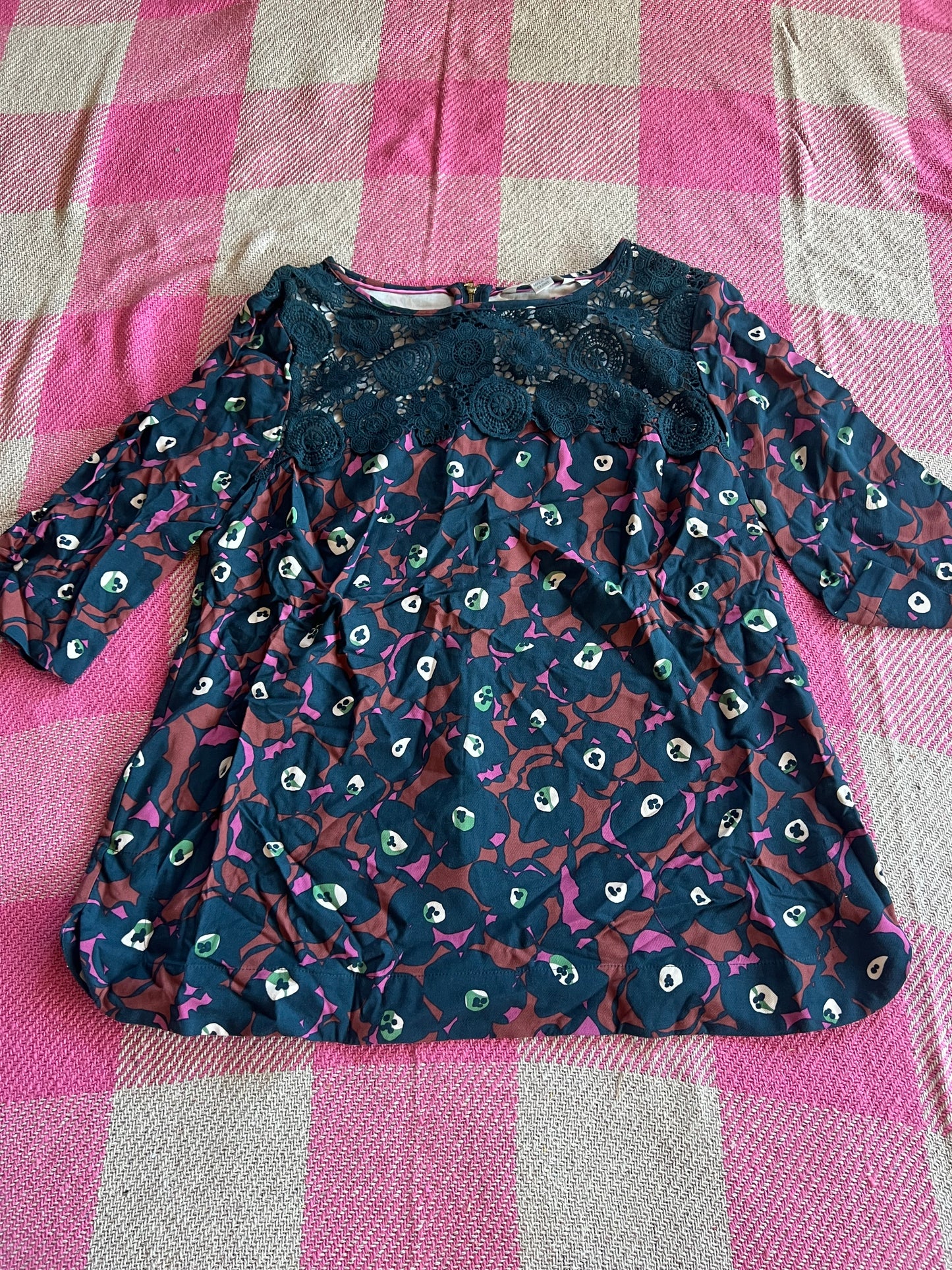 Boden Green Floral Top