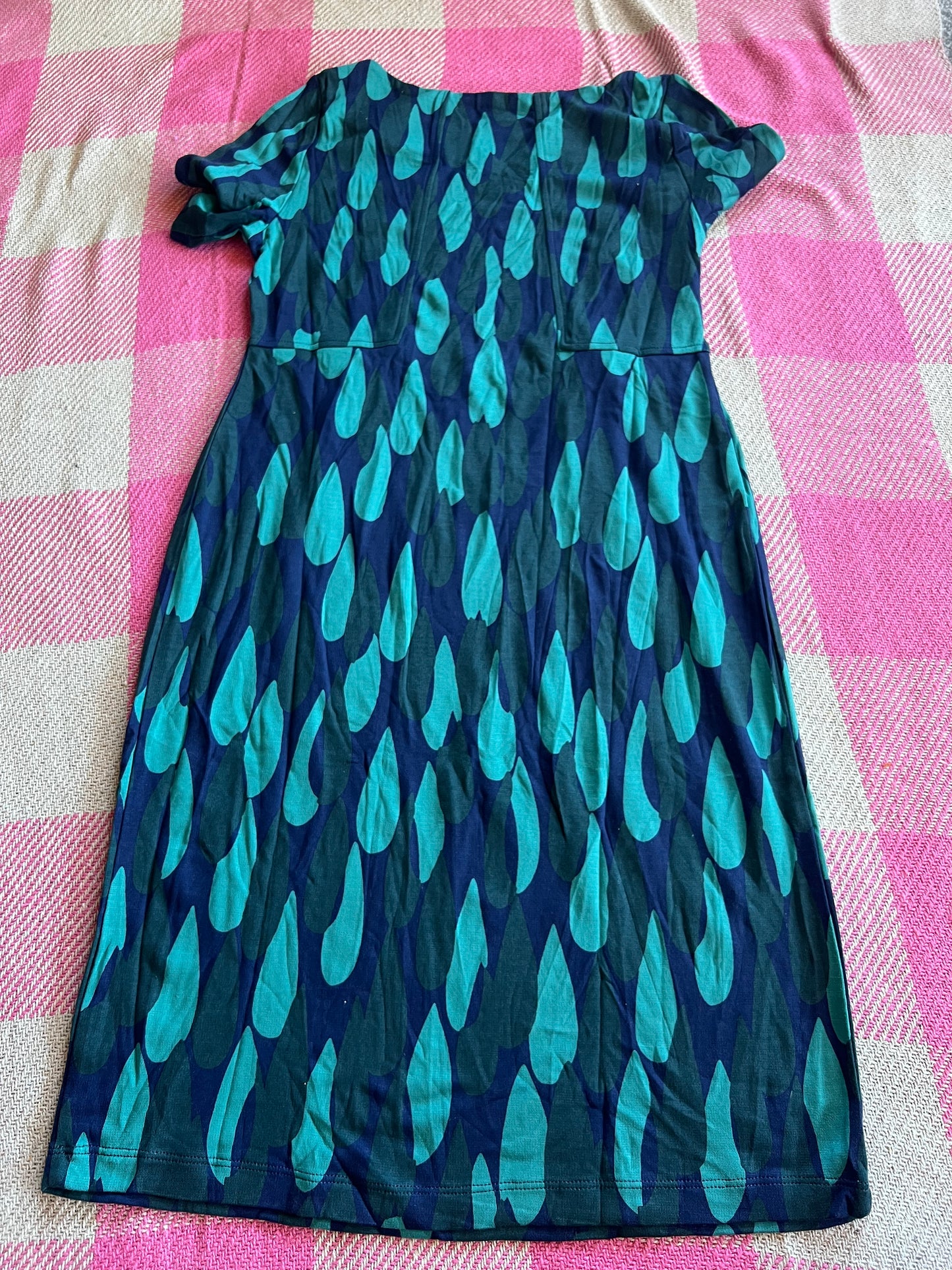 White Stuff Raindrop Green Dress