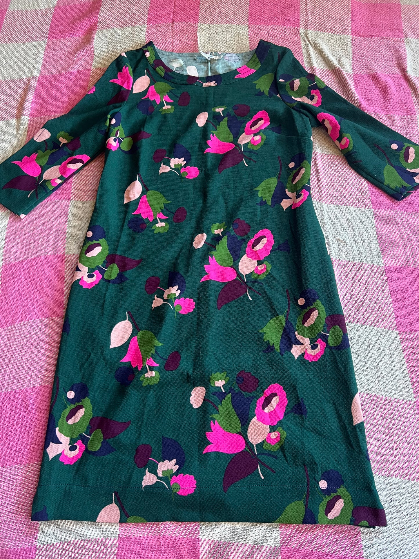 Boden Green Floral Dress