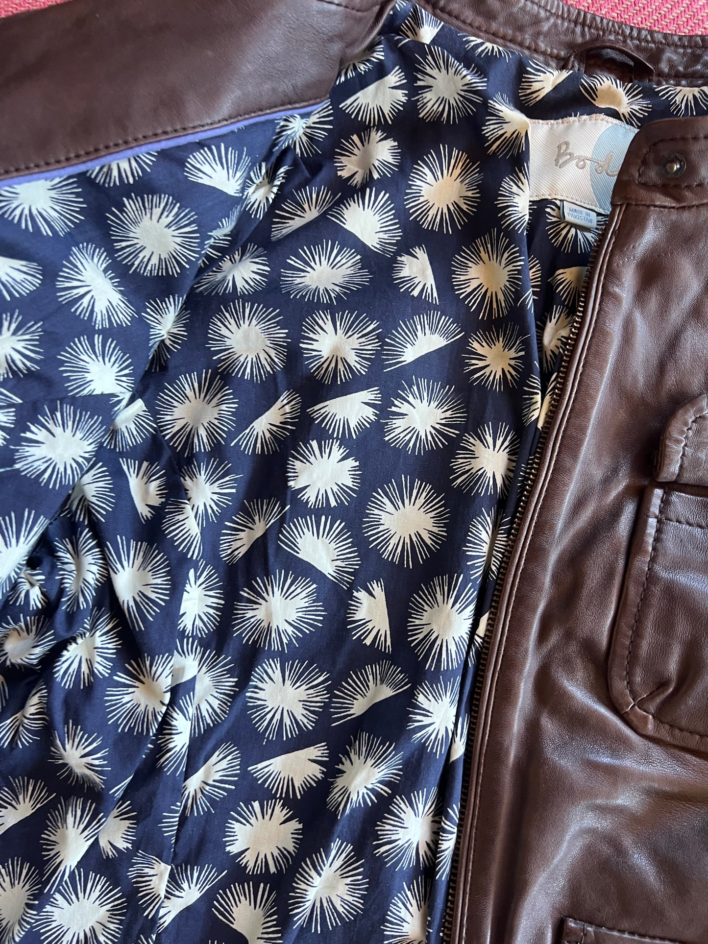 Boden Brown Leather Jacket