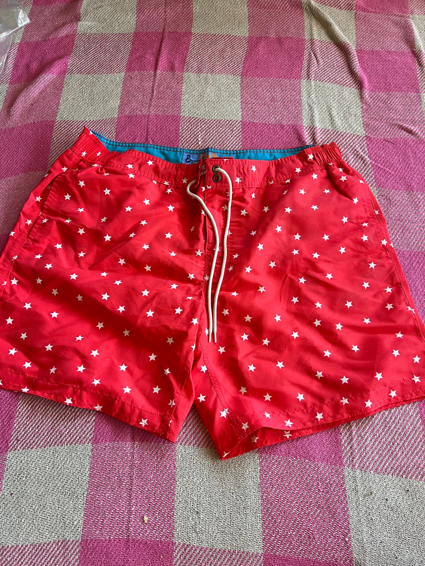 Boden Men’s Swimming Shorts Red 42 inch