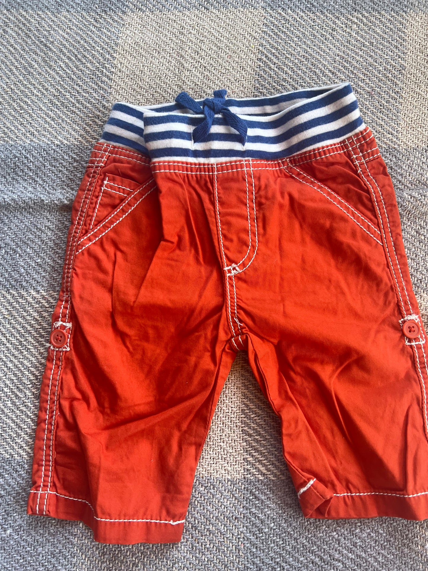 Baby Boden Surf Roll-up Trousers