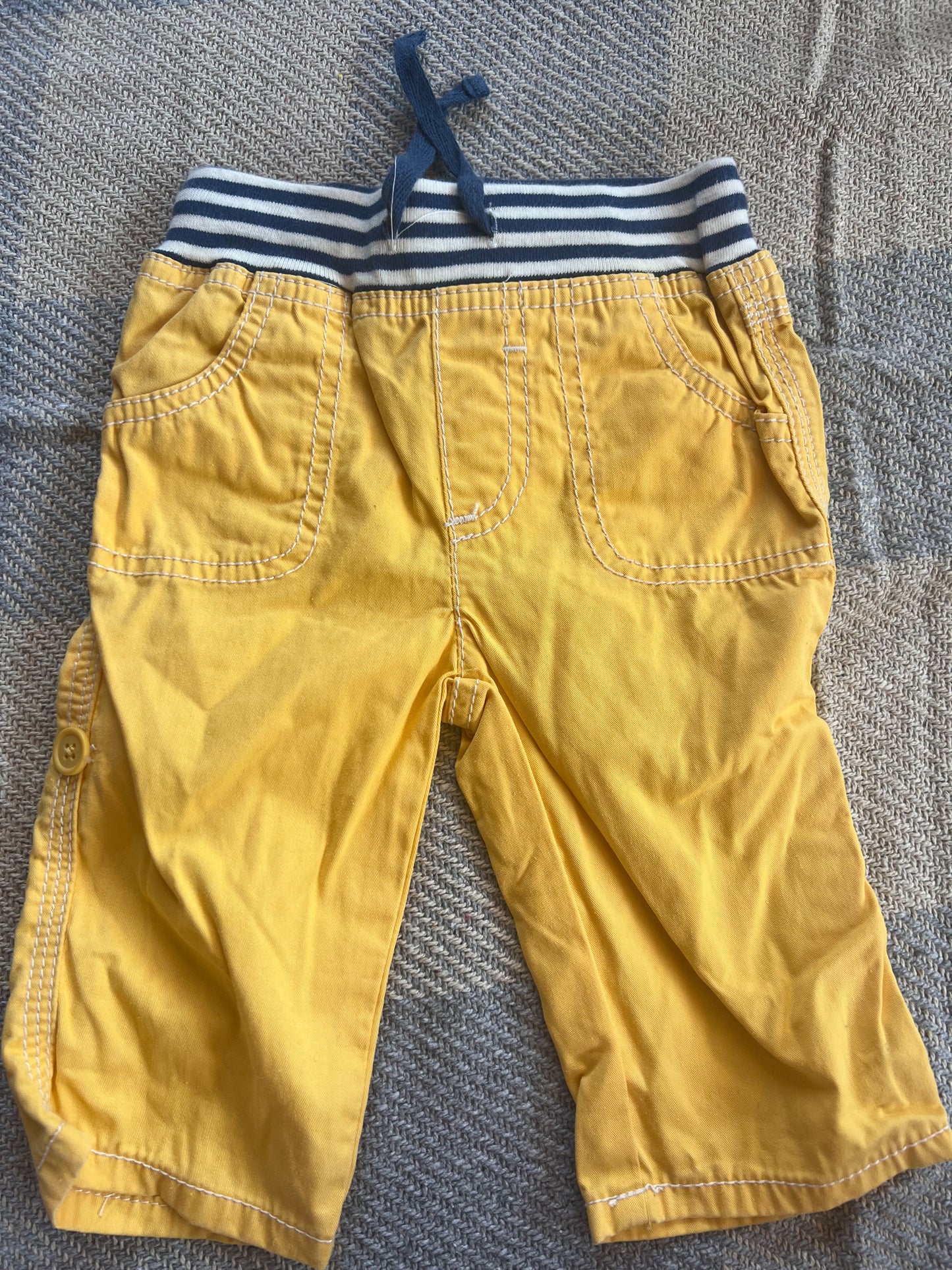 Baby Boden Surf Roll-up Trousers
