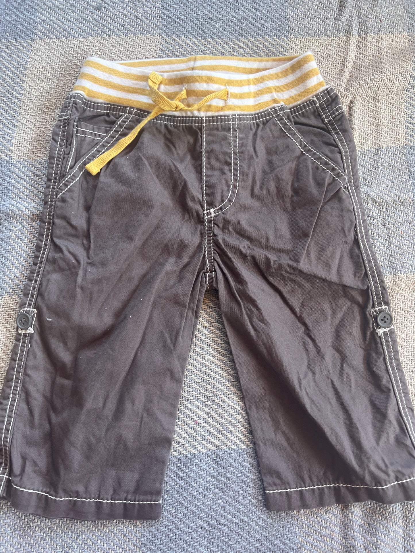 Baby Boden Surf Roll-up Trousers