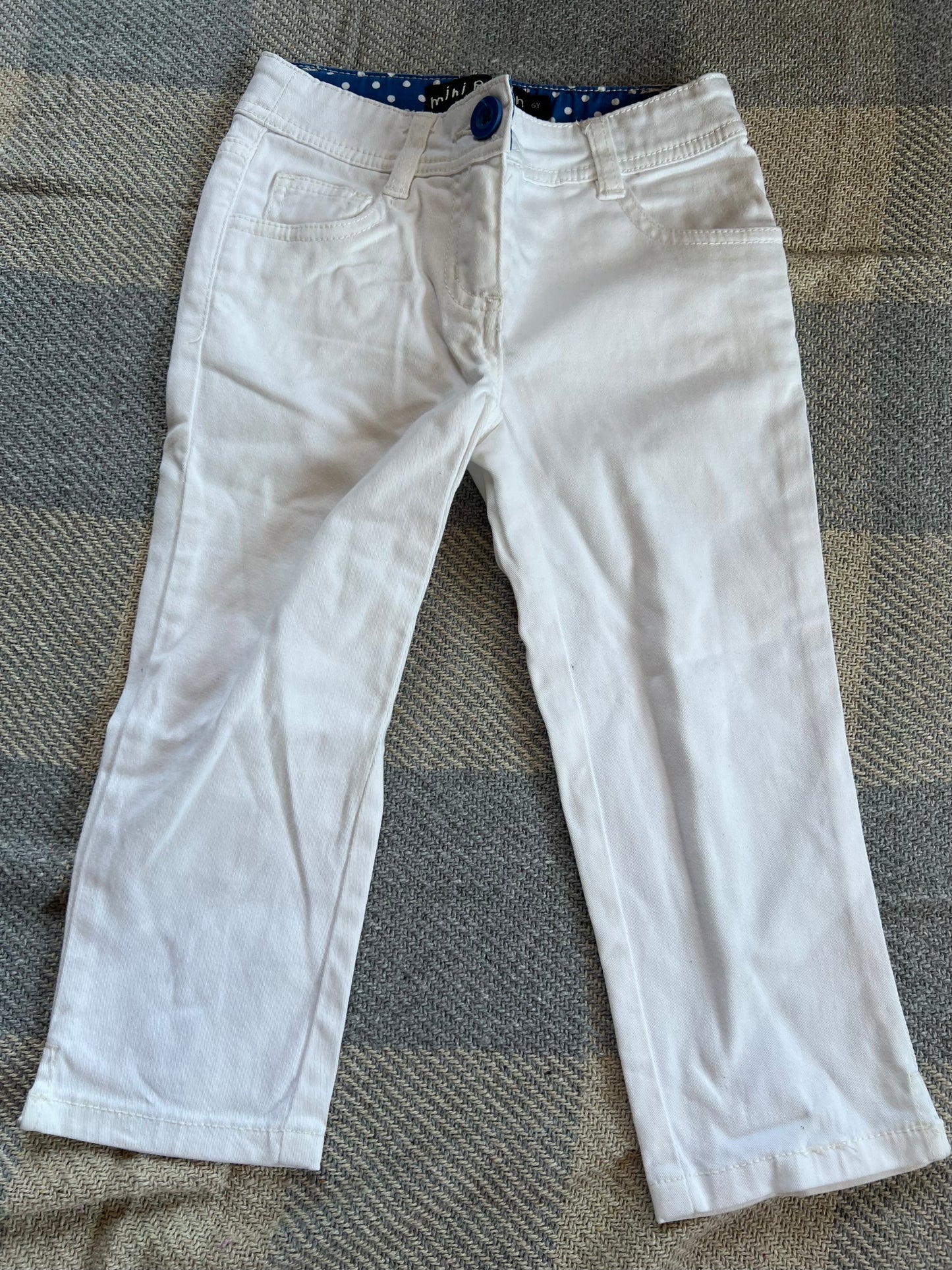 Mini Boden White Jeans