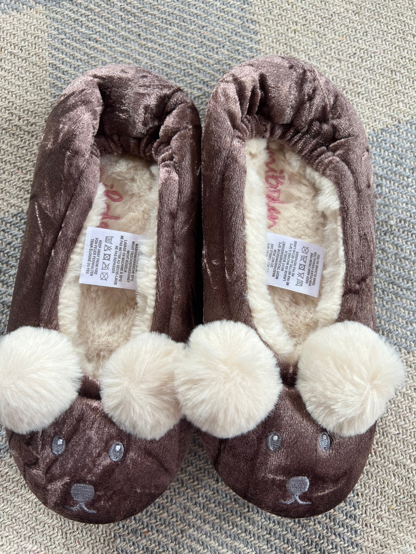 Mini Boden Bunny Slippers