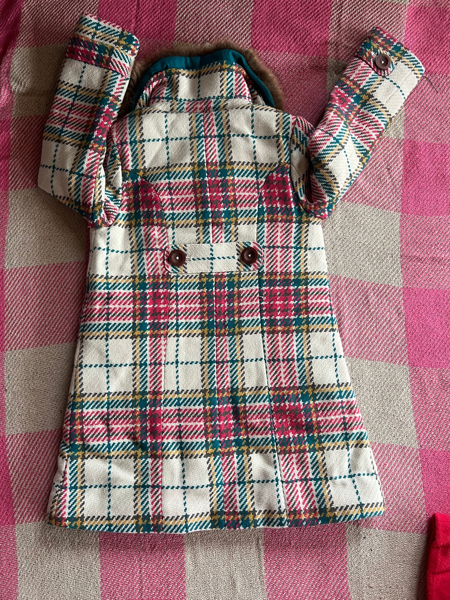 Mini Boden Tartan Coat