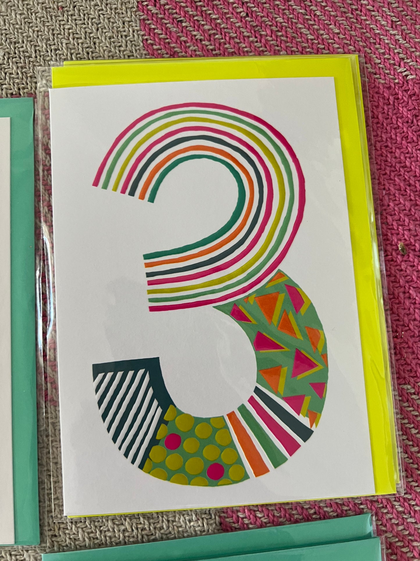 Rachel Ellen Number Birthday Cards 1-9