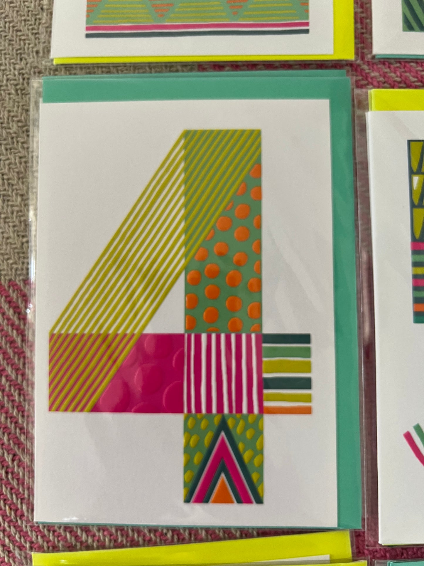 Rachel Ellen Number Birthday Cards 1-9