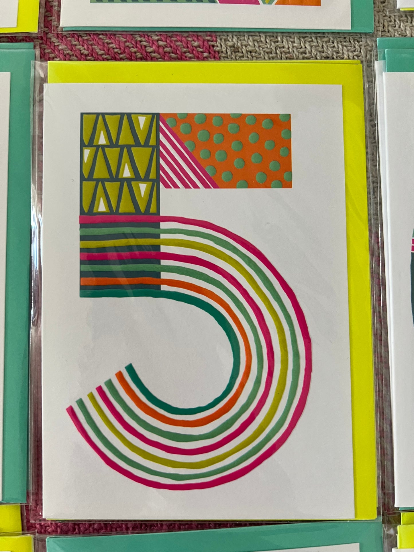 Rachel Ellen Number Birthday Cards 1-9