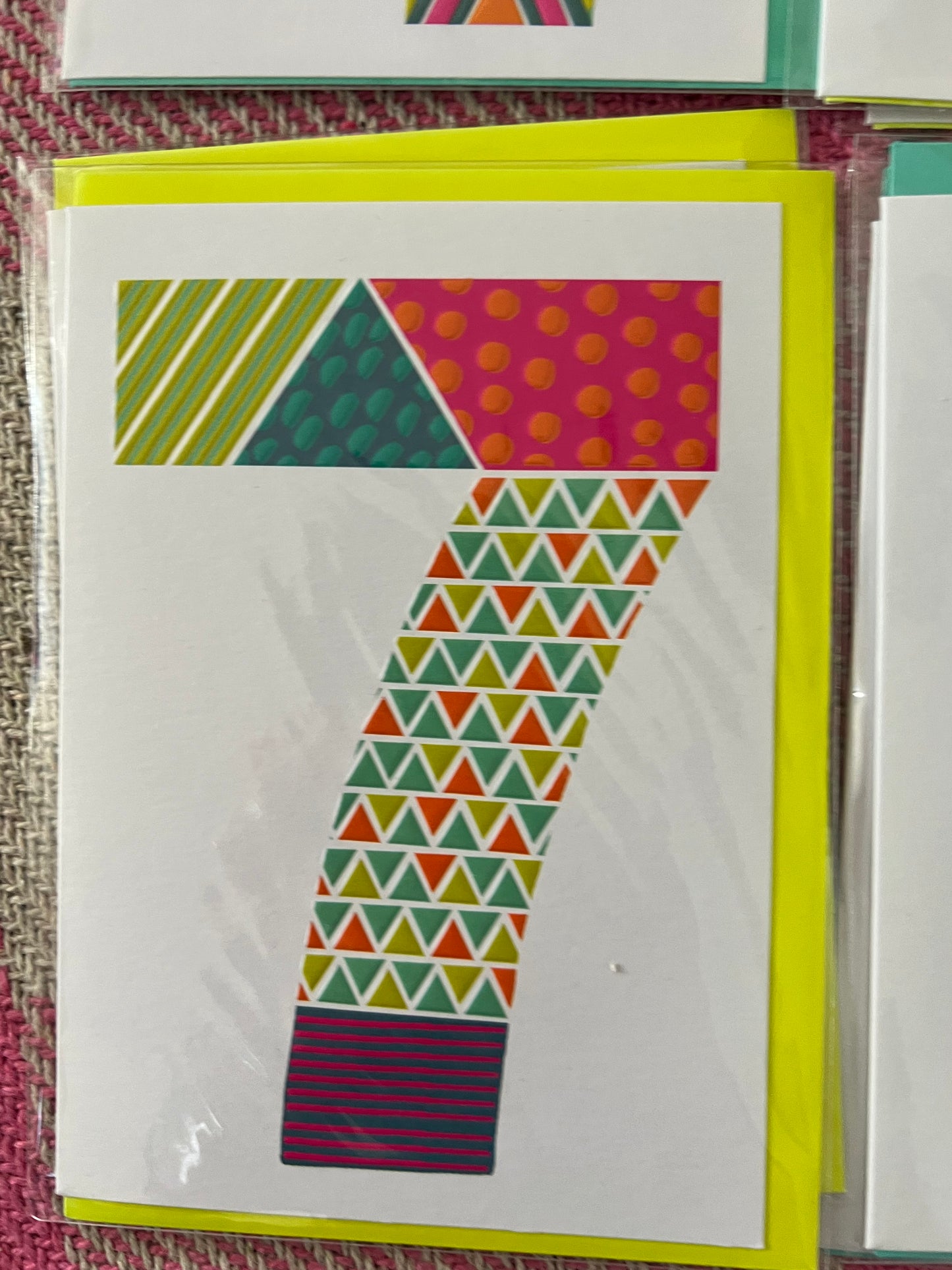 Rachel Ellen Number Birthday Cards 1-9