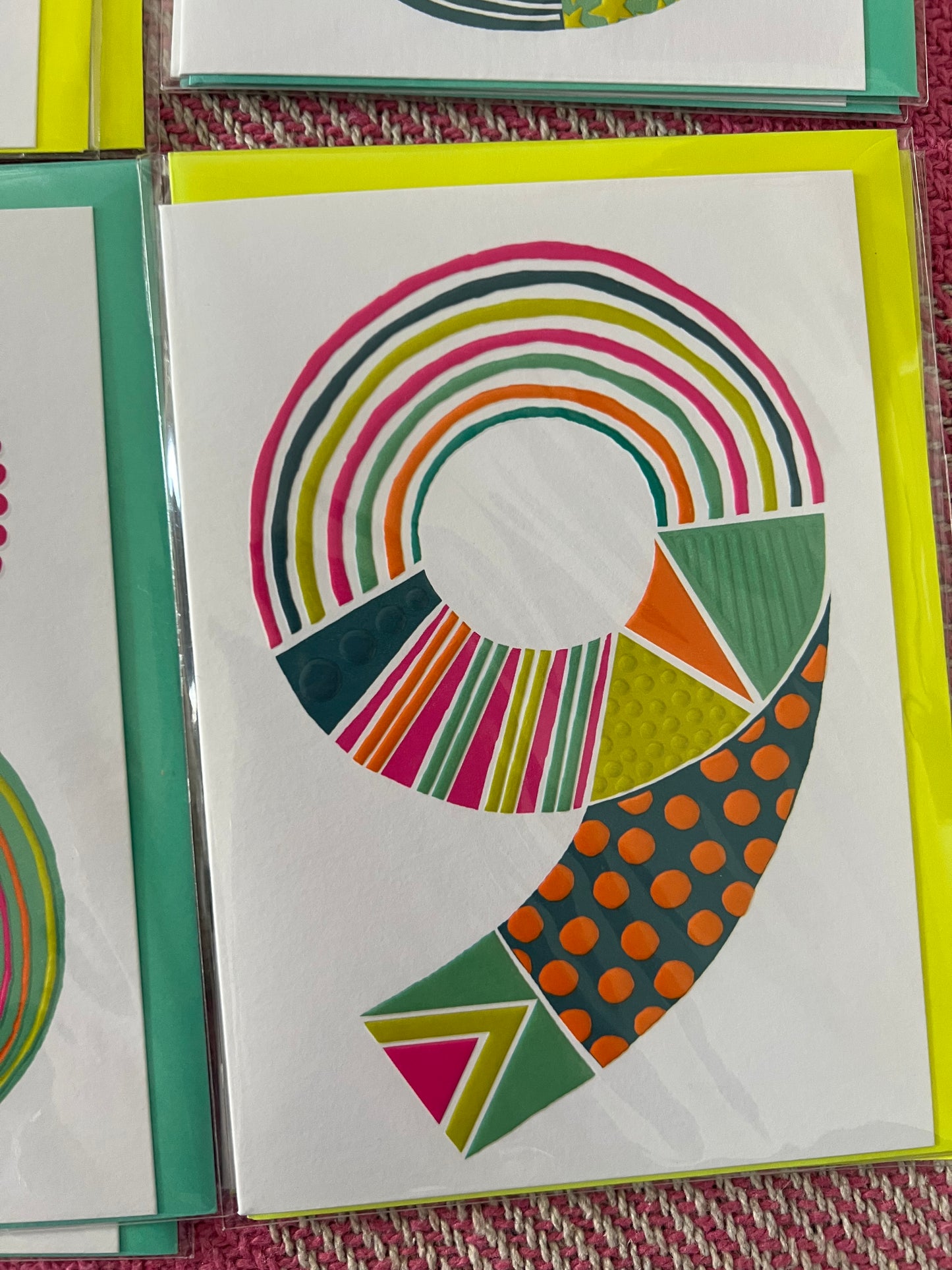 Rachel Ellen Number Birthday Cards 1-9
