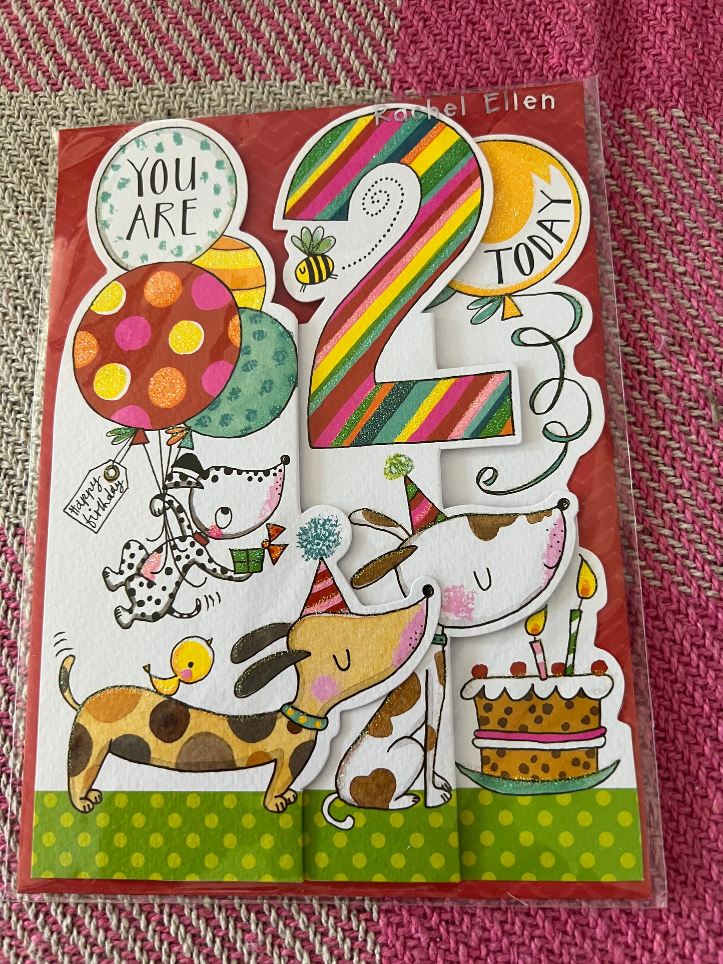 Rachel Ellen Number Birthday Card 1-5