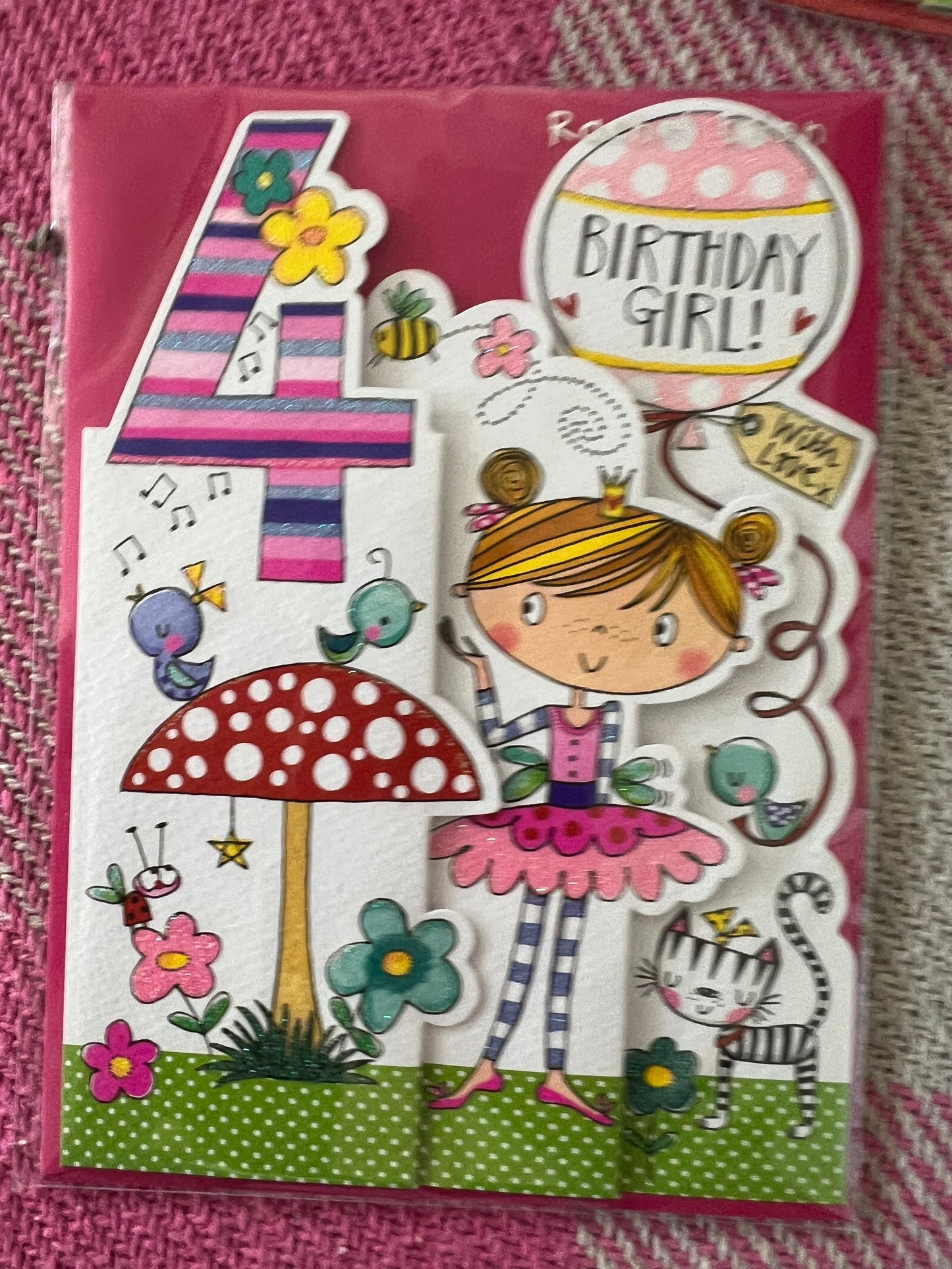 Rachel Ellen Number Birthday Card 1-5