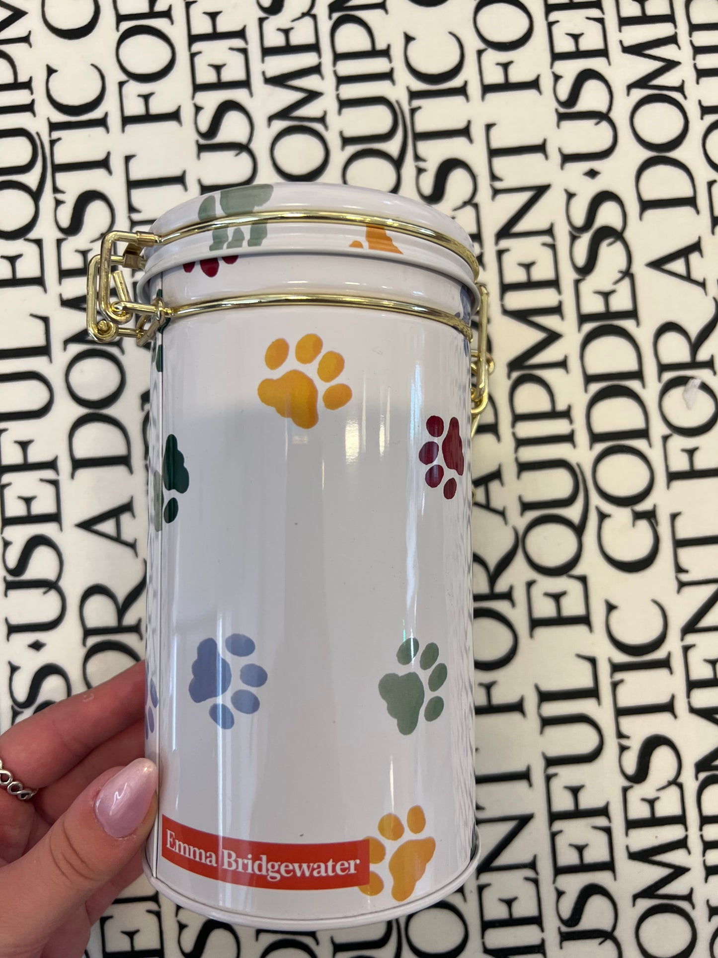 FAULTY Emma Bridgewater Paw Clip Tin