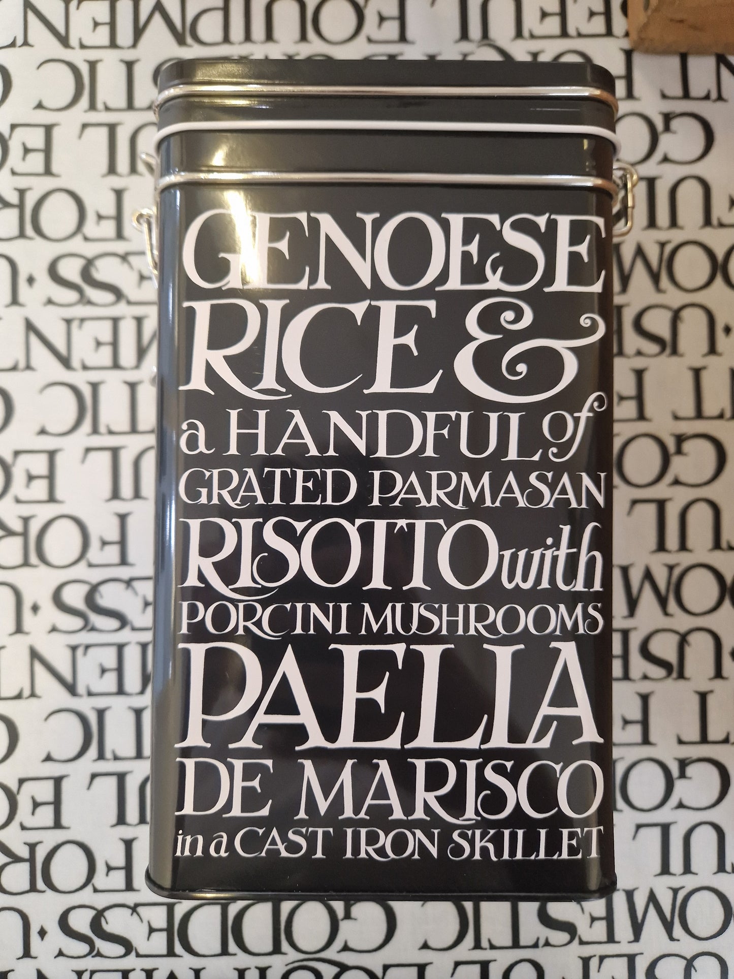 Emma Bridgewater Black Toast Rectangular Clip Tin