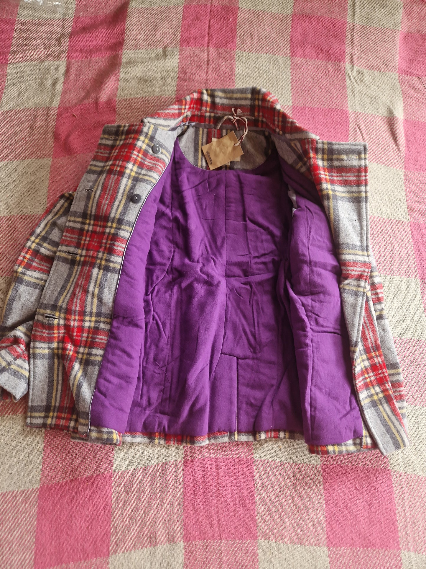 Johnnie B Grey Tartan Jacket