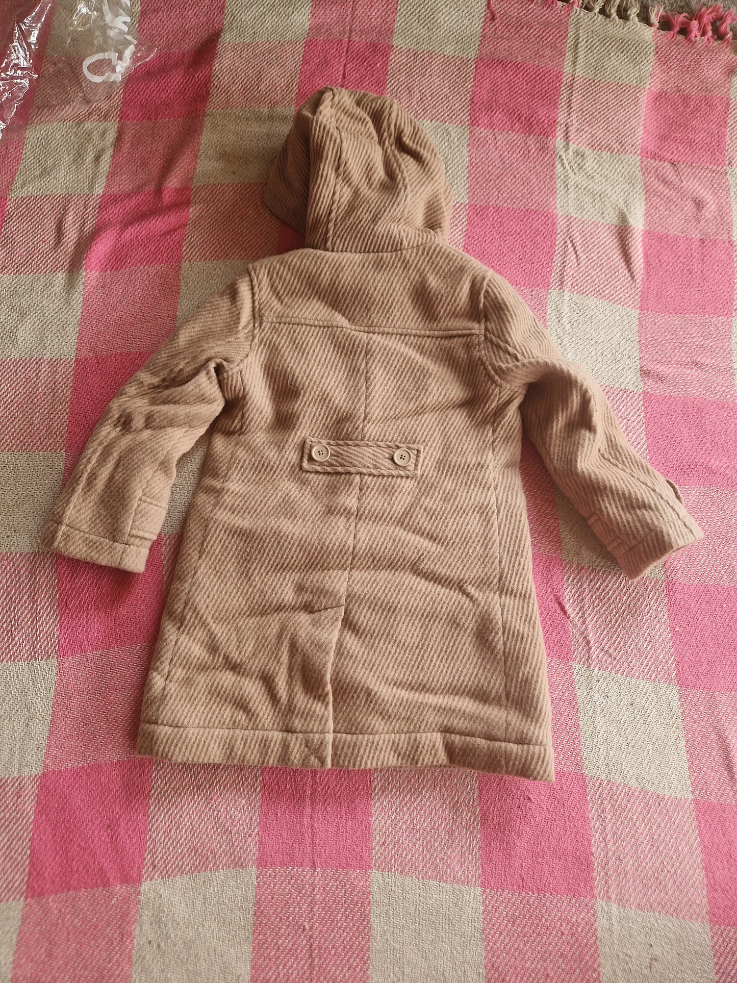 Mini Boden Beige Wool Coat