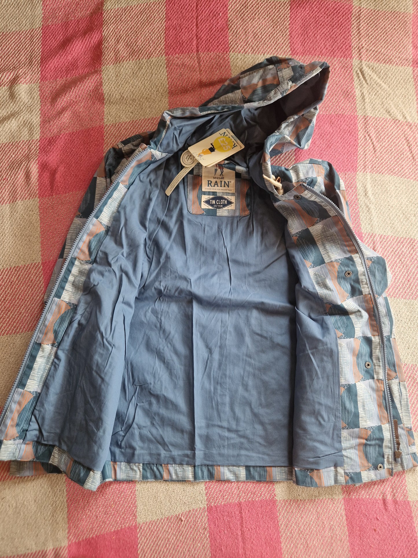 Sea Salt Blue Raincoat