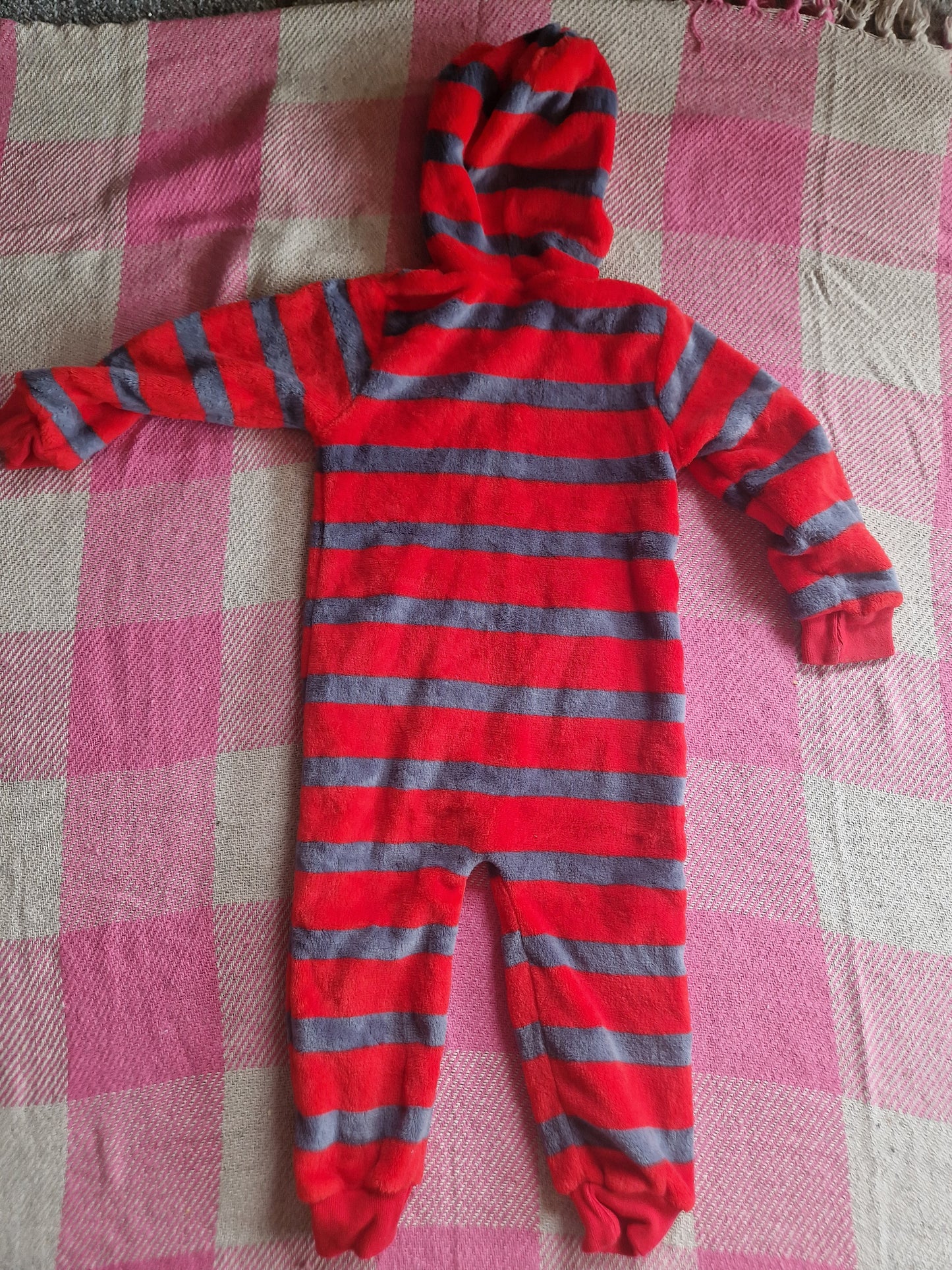 Mini Boden Red Stripey Kids Onesie