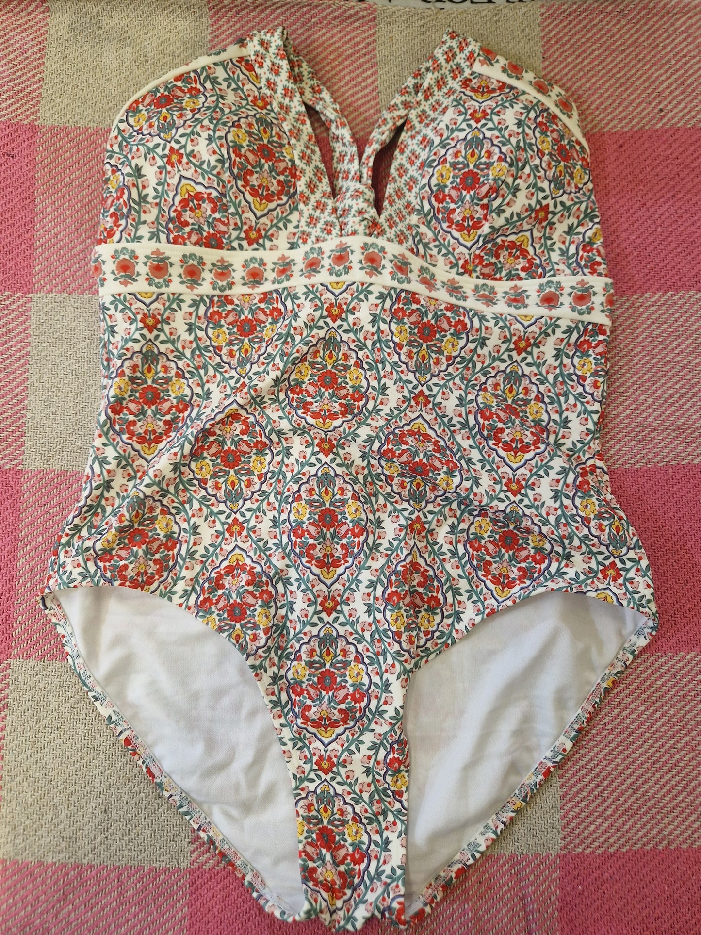 Boden Women's Swimsuit White Floral