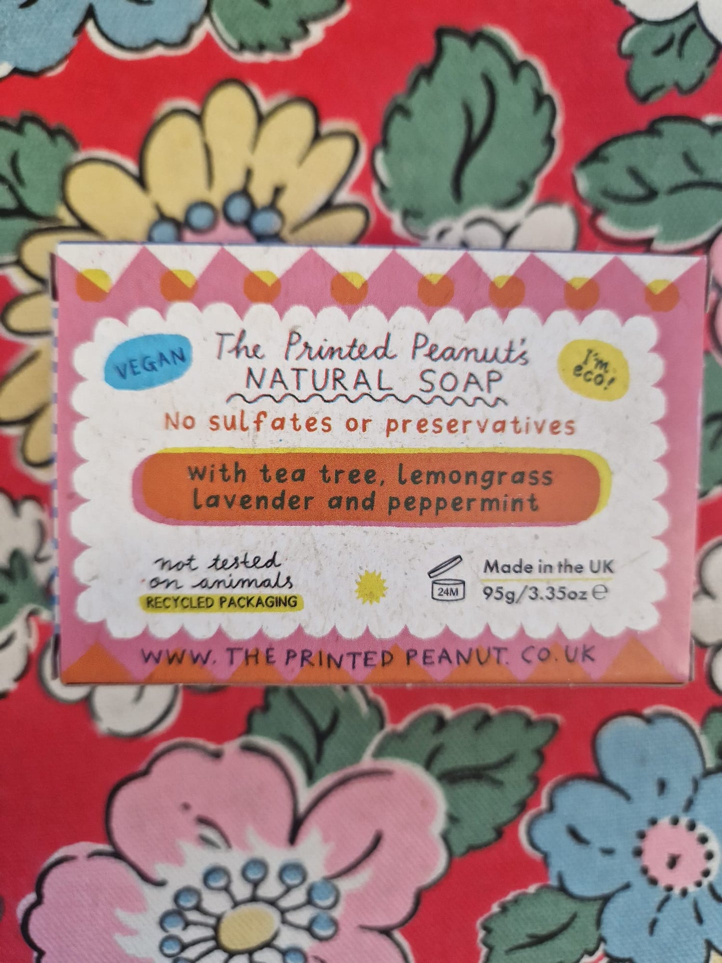 Printed Peanuts Soap Bar