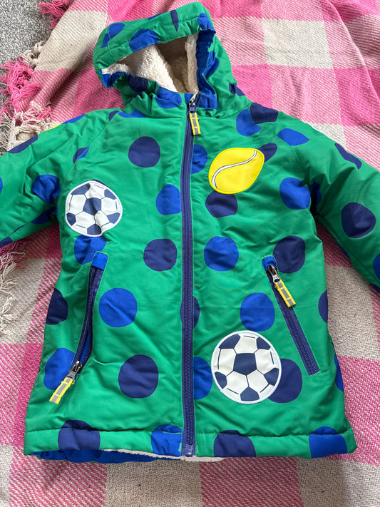 Mini Boden Football Coat 5-6