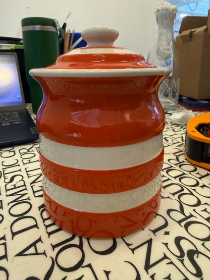 Cornishware Storage Jar
