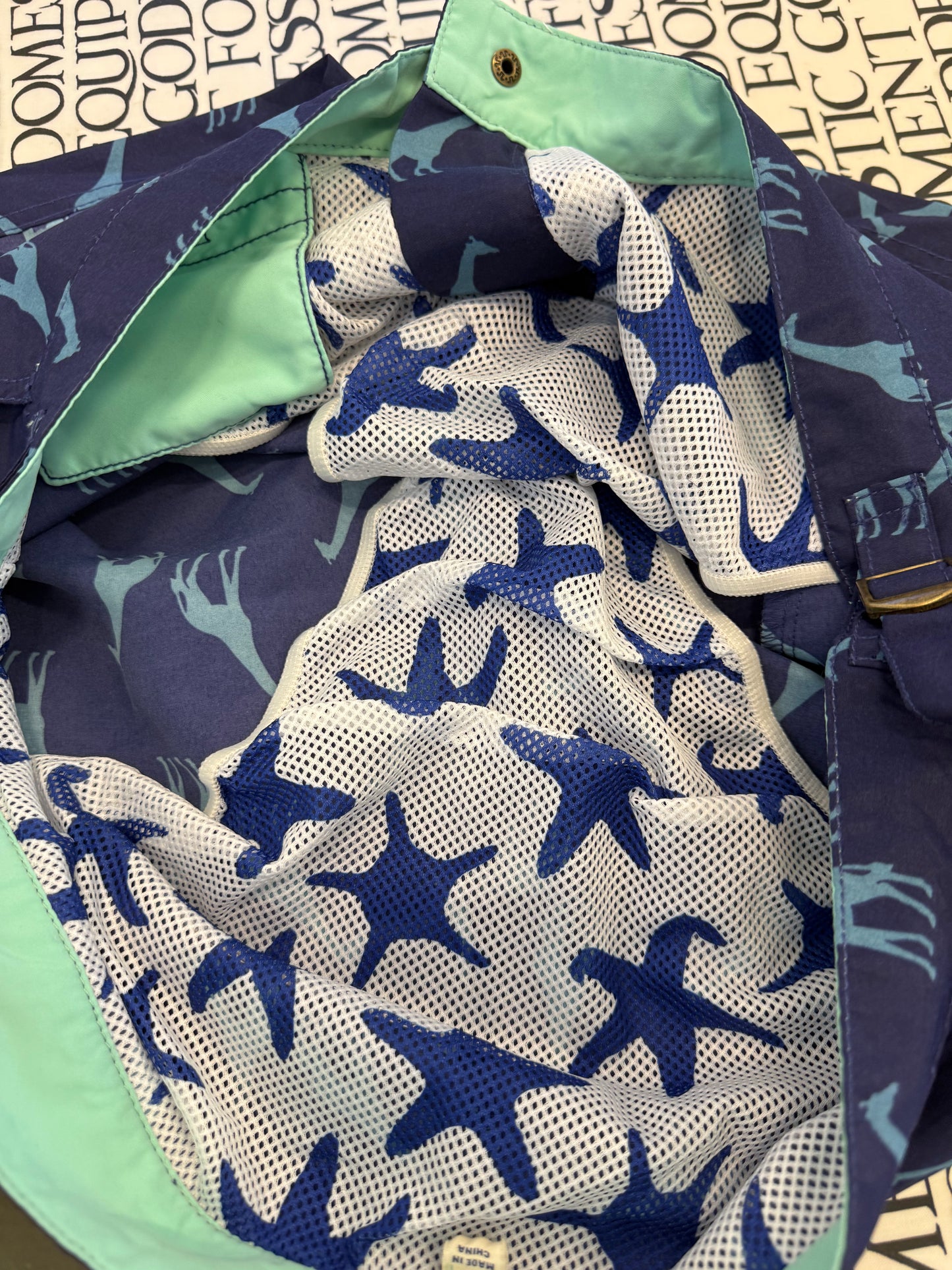 Boden Mens Giraffe Swim shorts 40