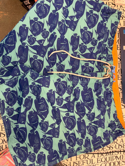 Boden Mens Fish Swim Shorts 42