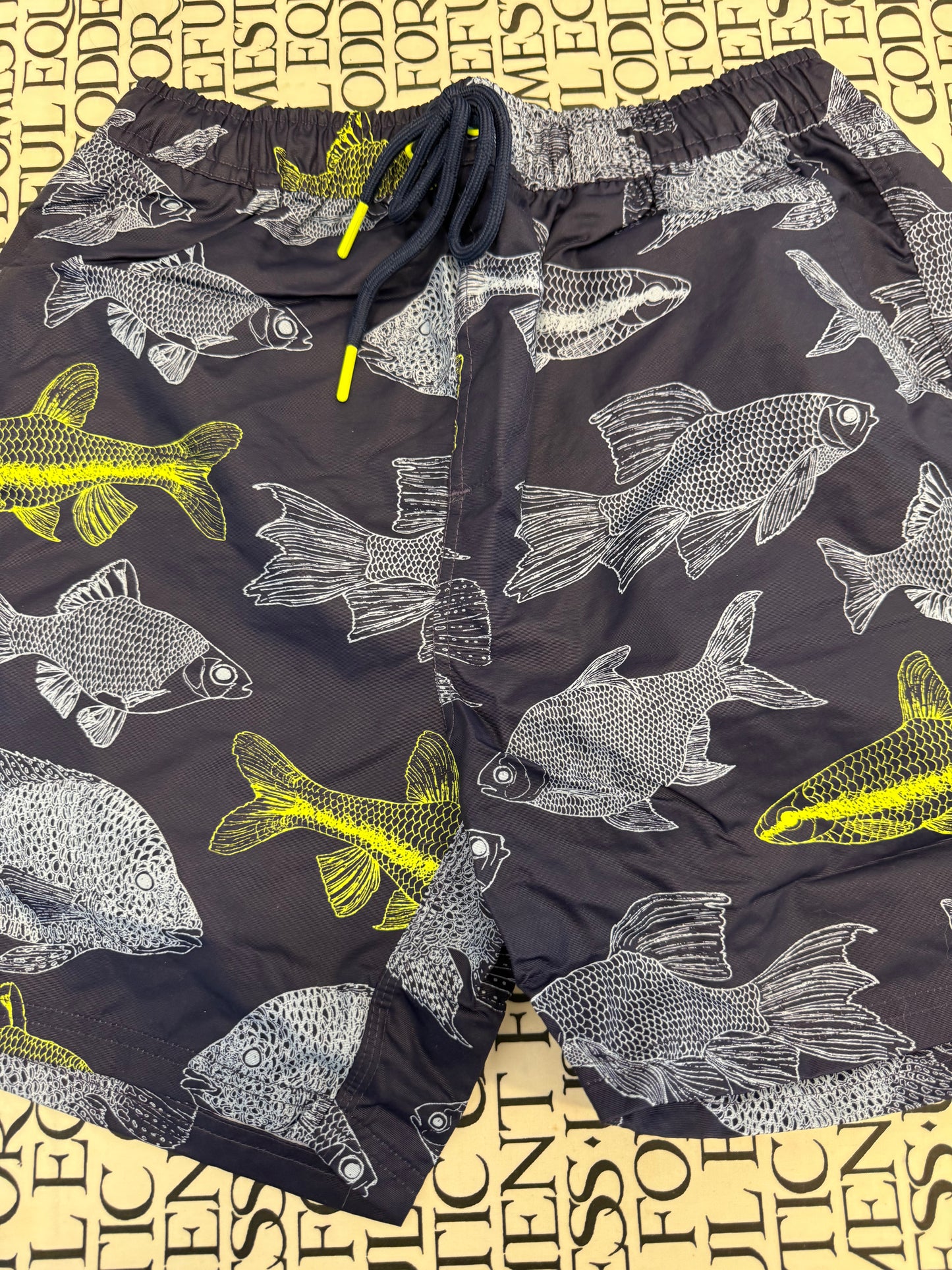 Boden Mens FishBone Swim Shorts 30