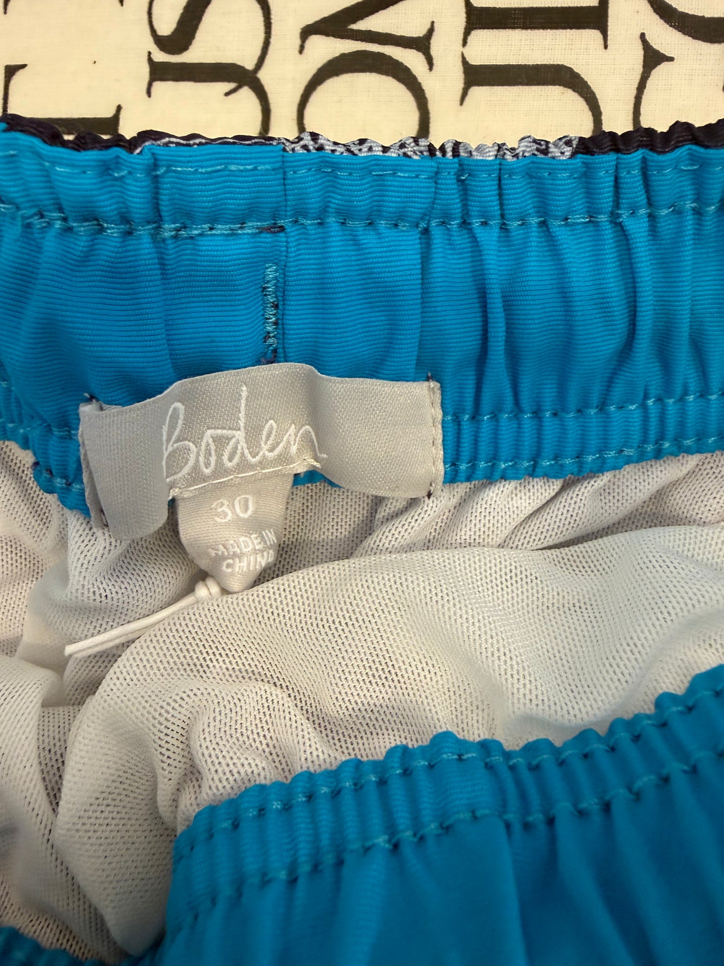Boden Mens FishBone Swim Shorts 30