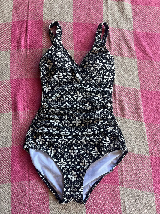 Boden Swimsuit Black and White