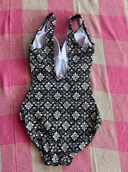 Boden Swimsuit Black and White