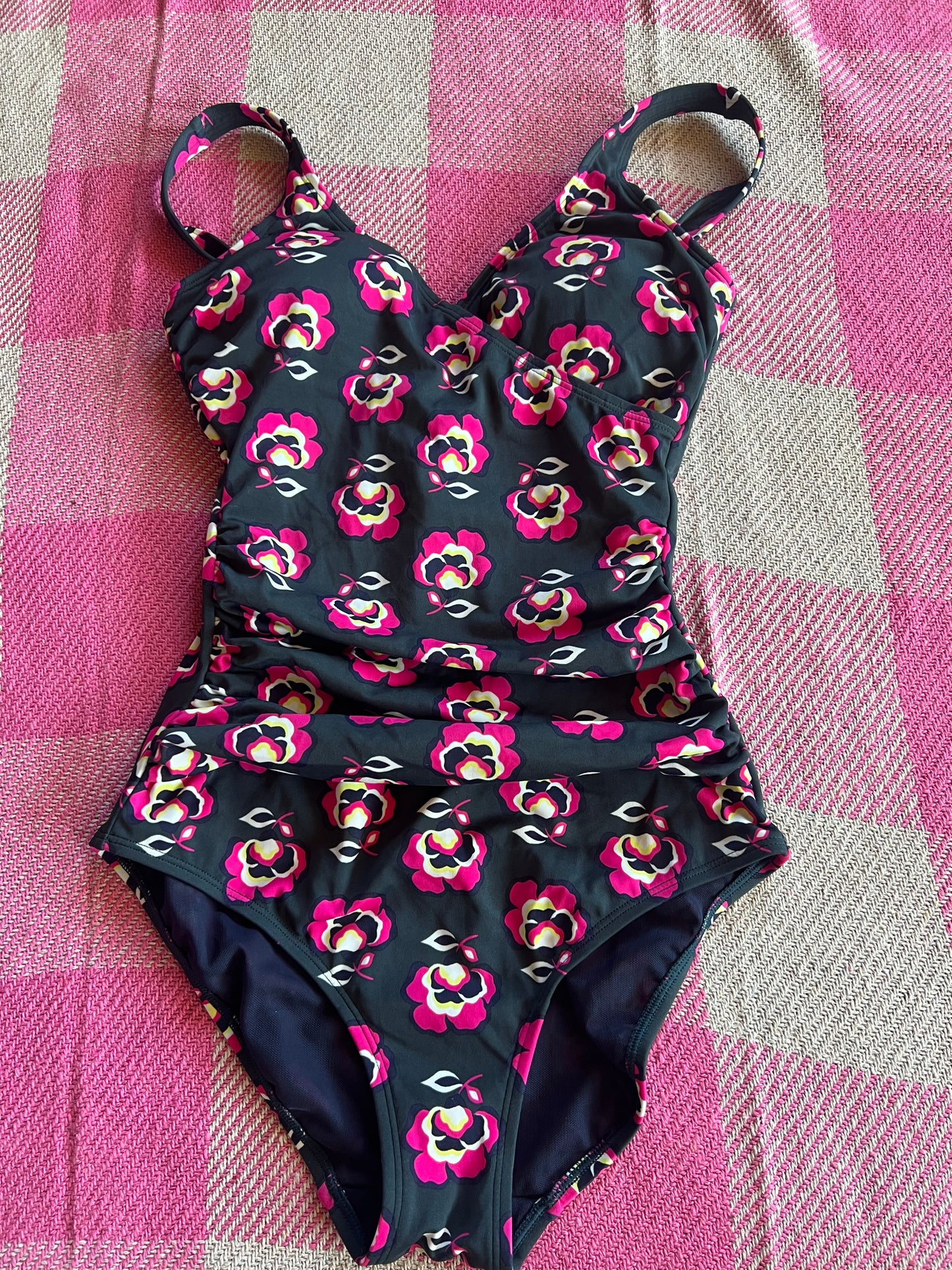 Boden Swimsuit Green Floral
