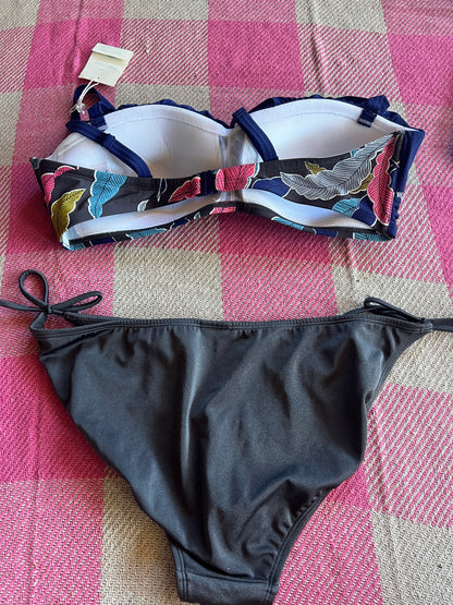 Boden Bikini Grey Floral