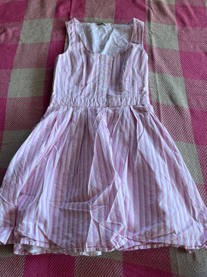 Jack Wills Pink Striped Dress