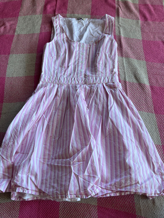 Jack Wills Pink Striped Dress