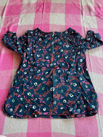 Boden Green Floral Top