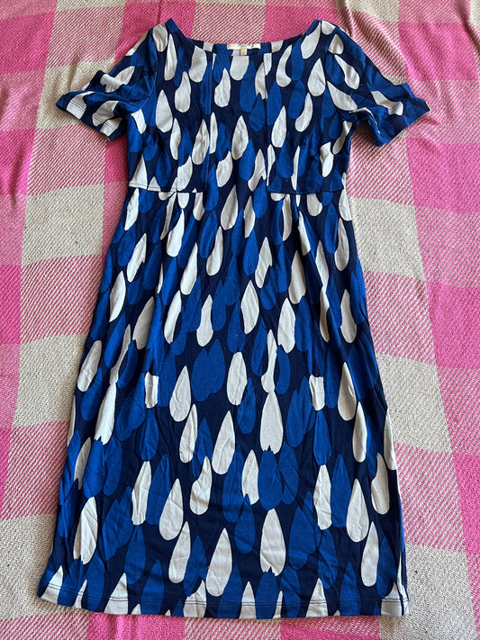 White Stuff Raindrop Blue Dress