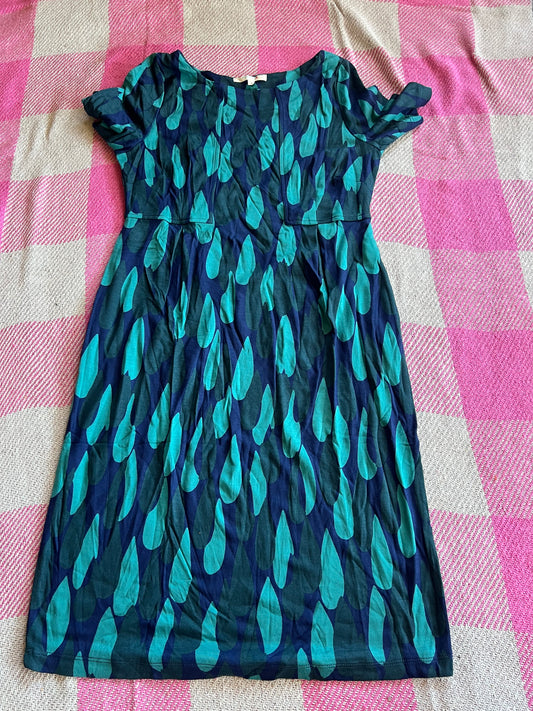 White Stuff Raindrop Green Dress