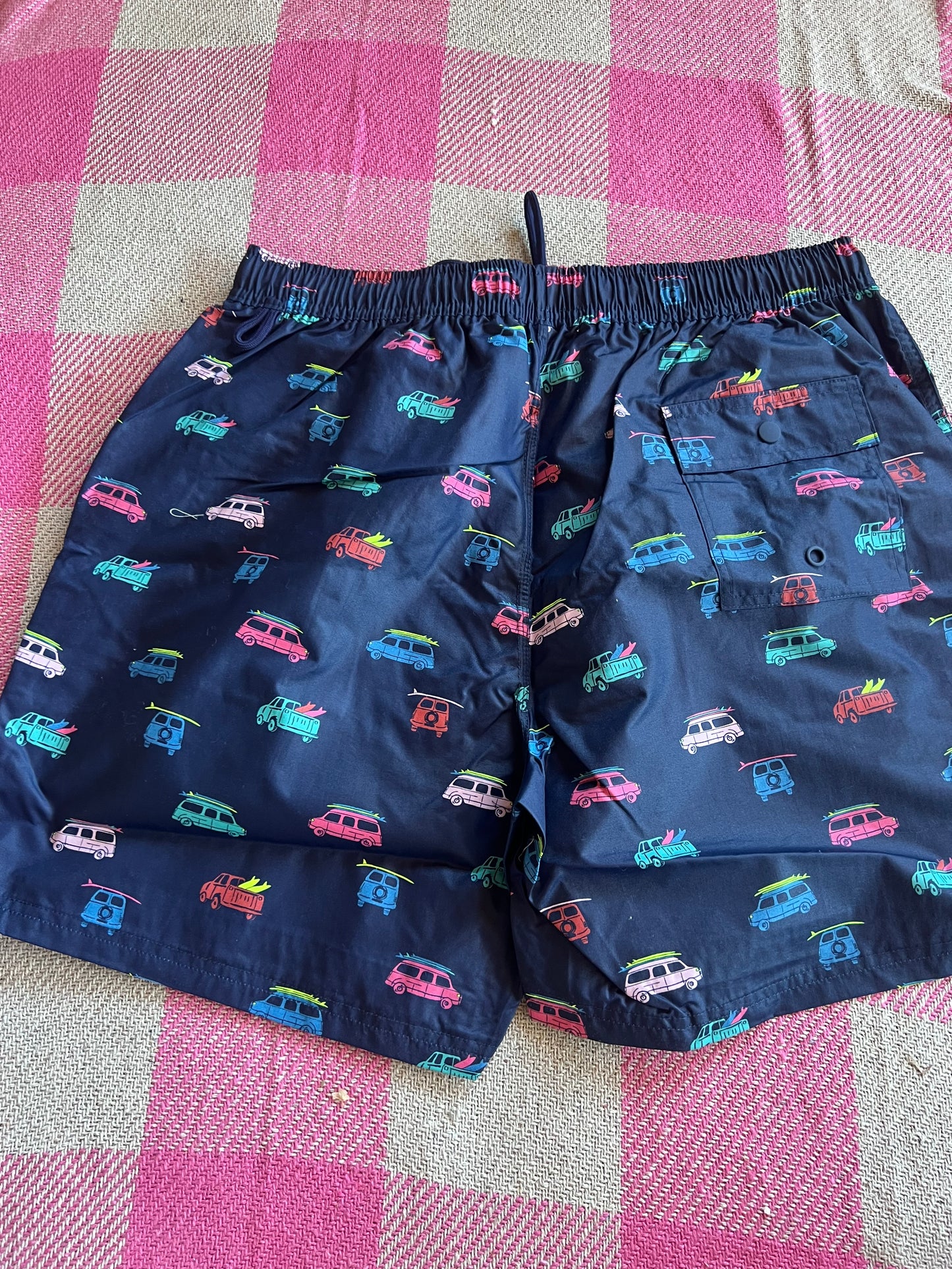 Boden Mens Swimming Shorts Cars