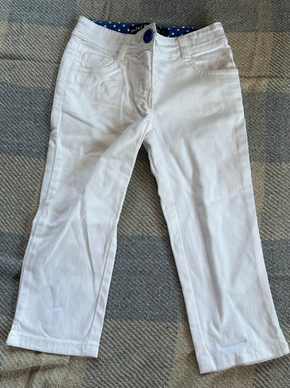 Mini Boden White Jeans