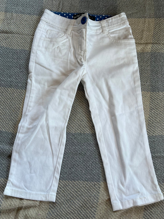 Mini Boden White Jeans