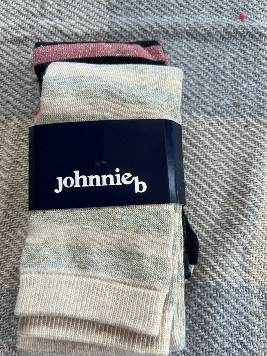 Johnnie B 2 Pack Glitter Knee High Socks