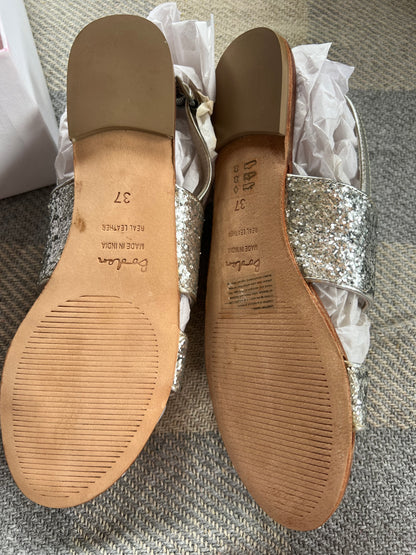 Boden Silver Sandals
