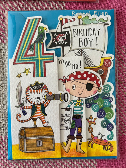 Rachel Ellen Number Birthday Card 1-5